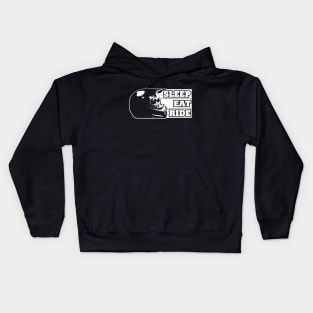 Sleep Eat Ride Kids Hoodie